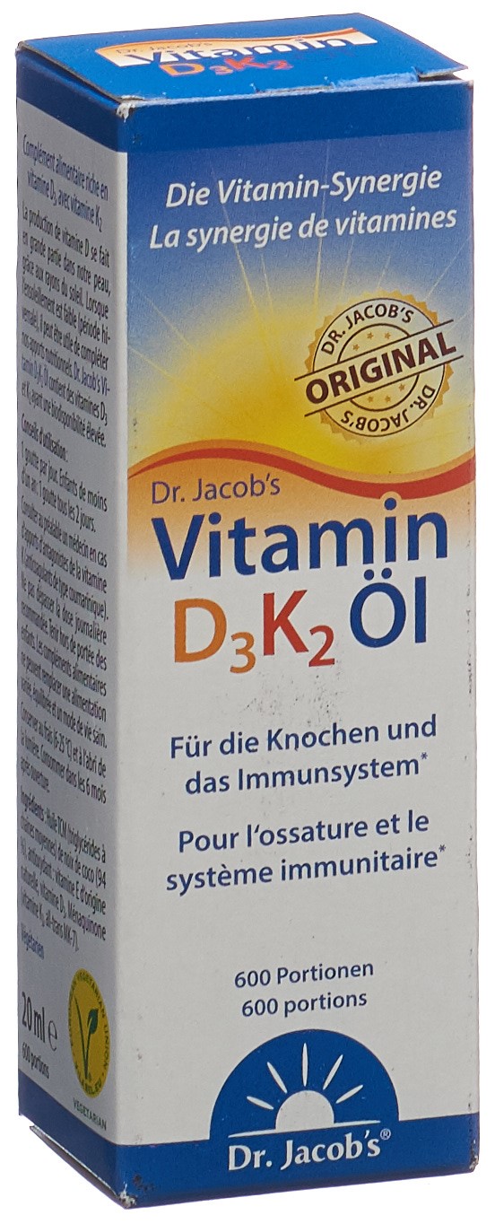 Dr. Jacob's Vitamin D3K2 Öl (20 ml)