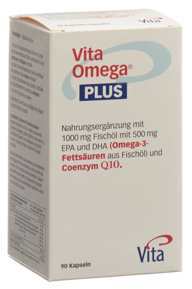 Vita Omega Plus Kapsel 1g Fischöl 30mg Q10 (90 Stück)