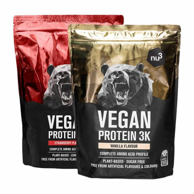 nu3 Vegan Protein 3K Probierpaket, Vanille & Erdbeere