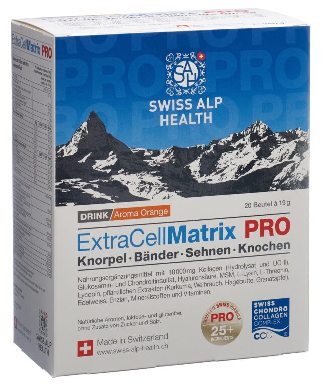 ExtraCellMatrix Matrix PRO Drink für Knorpel Bänder Sehnen und Knochen (20x19 g)