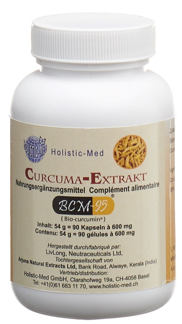 Holistic Med Curcuma-Extrakt 500 mg Vegikaps (90 Stück)