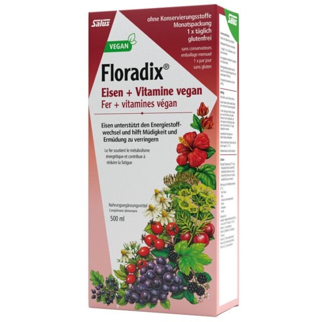 Floradix VEGAN Eisen + Vitamine Saft (500 ml)