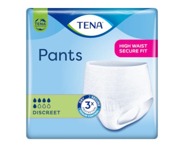 TENA Pants Discreet M, 12 Stück, 75-100 cm, Einweg-Inkontinenz-Pants