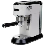 DeLonghi DeLonghi Siebträgermaschine Dedica EC 685.W Weiss Espressomaschine mit Siebträger Weiß 1350 W E.S.E. Pad