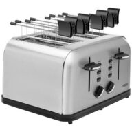 Princess 142355 Doppel-Toaster mit Brötchenaufsatz Edelstahl