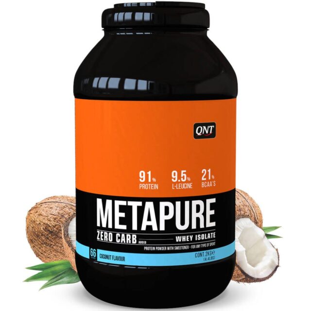QNT Metapure Molkenprotein-Isolat Zero Carb Noix de Coco