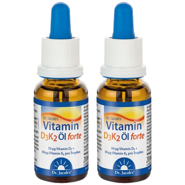 Dr. Jacob's Vitamin D3K2 forte Öl 2000 I.E.