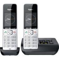 Gigaset COMFORT 500A duo DECT, GAP Schnurloses Telefon analog Babyphone, Freisprechen, für Hörgeräte kompatibel,