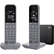 Gigaset CL390A Duo DECT/GAP Schnurgebundenes Telefon, analog Anrufbeantworter, Babyphone, Freisprechen, für Hörgeräte