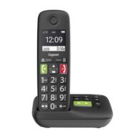 Gigaset E290A DECT/GAP Schnurloses Telefon analog für Hörgeräte kompatibel, Anrufbeantworter, Freisprechen, Babyphone
