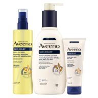Aveeno® Skin Relief Lotion pour le corps, Huile pour le corps en spray & Crème pour les mains